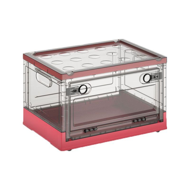 Camping Storage Box Outdoor Foldable Organizer Trunk Transparent Finishing Box