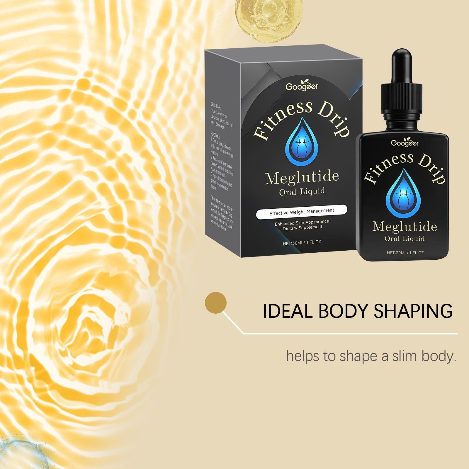 Body Care Oral Liquid, Slimming Herbal Drops, Easy to Use, Fresh Taste ,30ml
