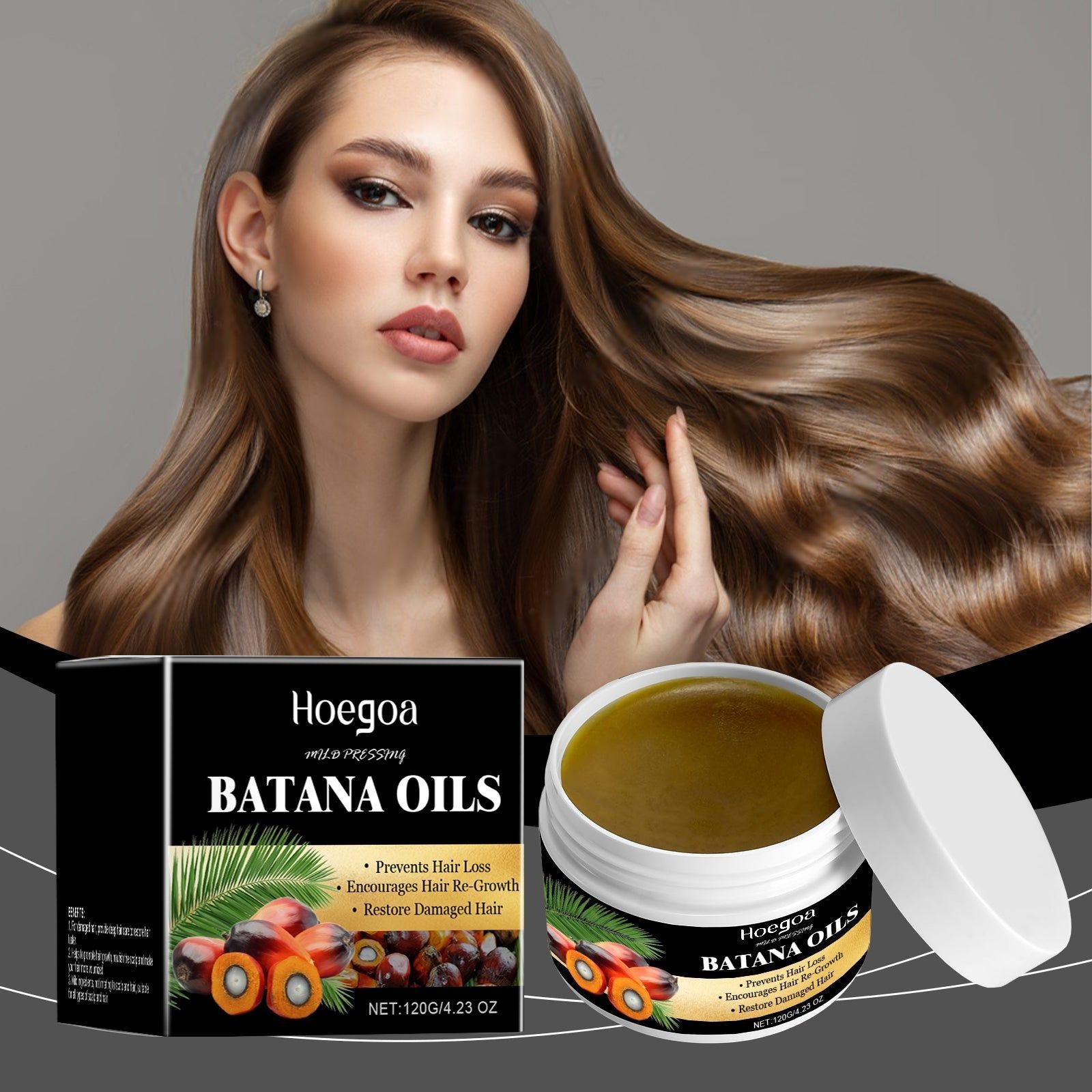 Batana Hair Care Oil, Nourishes, Volumizes, Frizz Control, Hair Growth, Healthy Shine ,120g