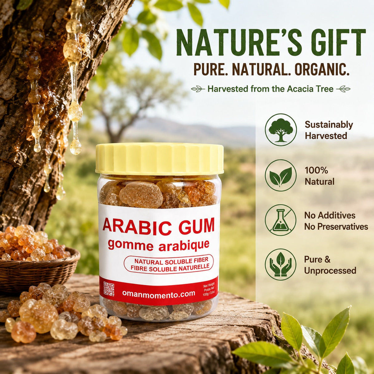 Arabic Gum – Hashab (Sudanese)