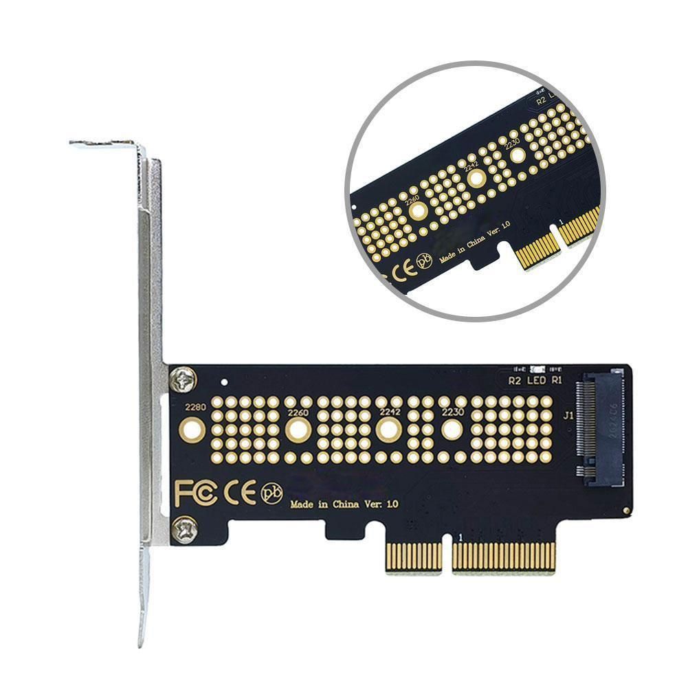 PCIE M.2 Adapter Card M.2 NVME SSD To PCIE 4.0 X1 Riser Card Desktop Hard Expansion