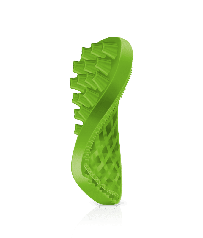 Pet+Me Soft Silicone Brush for Small Dog/Longhair Cat - Green