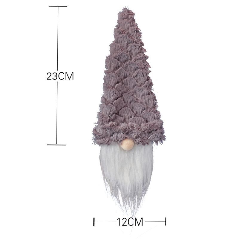 4pcs Christmas Wine Bottle Cover Faceless Old Man Doll Decoration Wine Bag