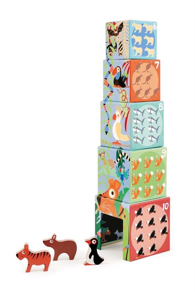 Stacking Tower Animals World