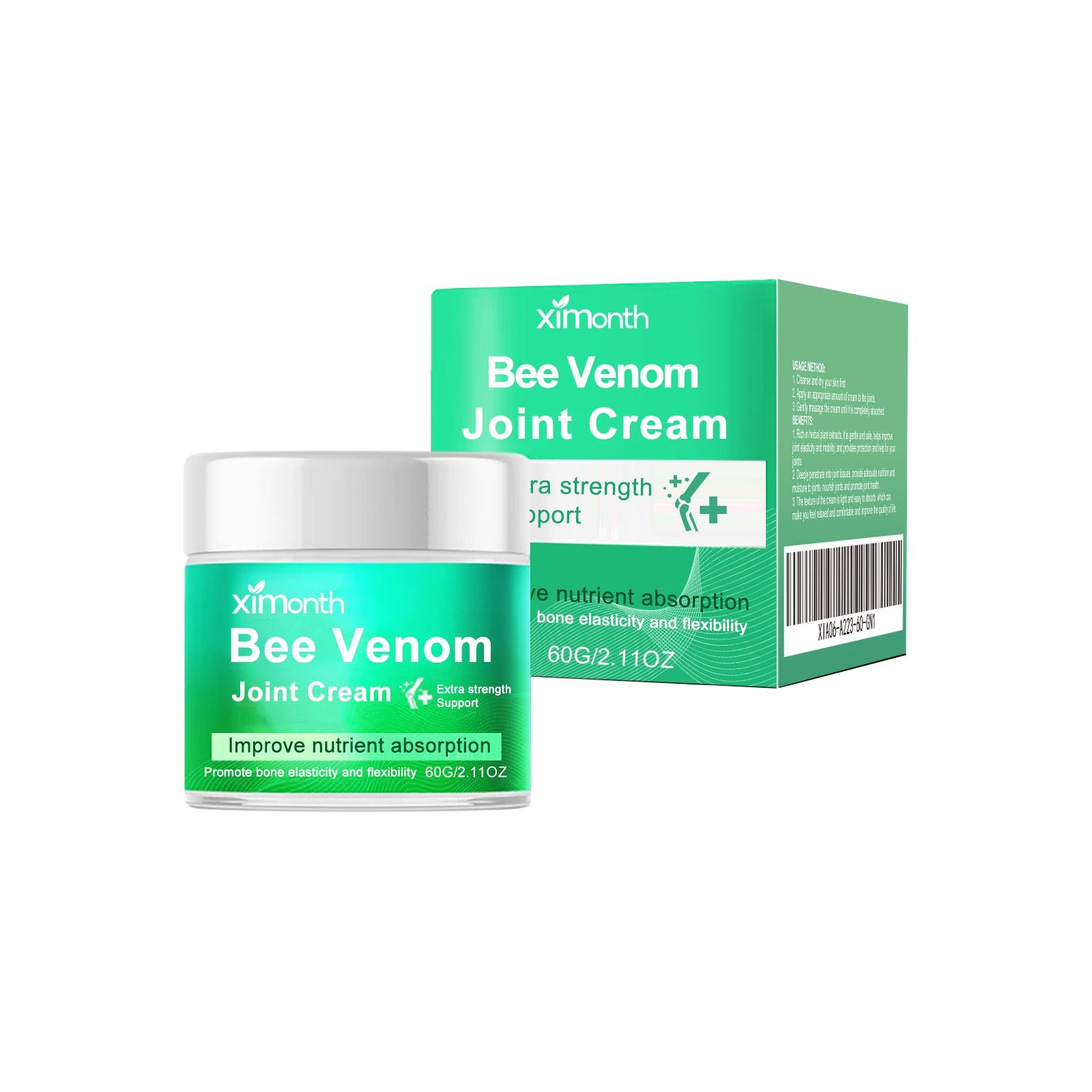 Bee Venom Joint Pain Relief Cream, Fast-Acting, Natural, Arthritis & Bone Recovery ,60g