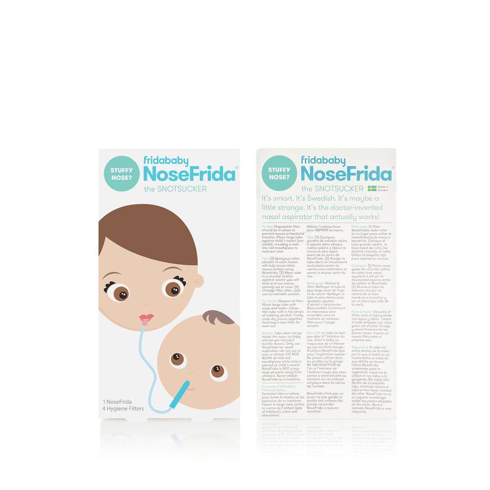 NoseFrida Nasal Aspirator - Hygienic Baby Nasal Congestion Relief by Frida Baby