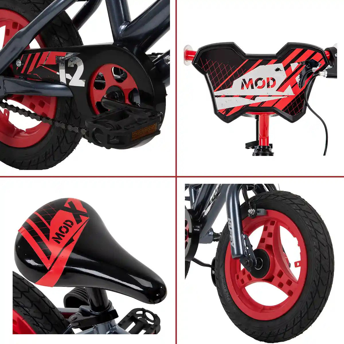 Huffy Mod X; 12" B Bike Black 3-5YRS