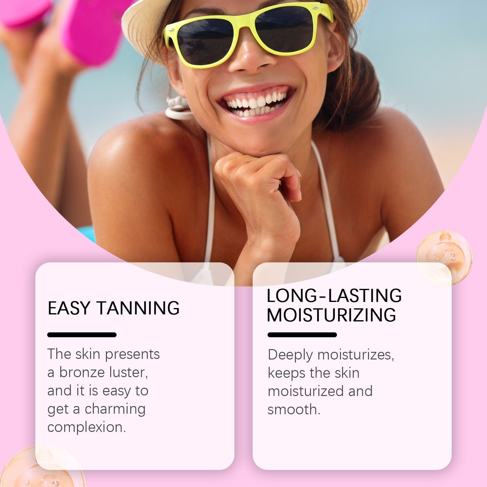 Blackening Boost Essence, Deep Moisturizer, Sun Protection, Brightening Skin ,60ml