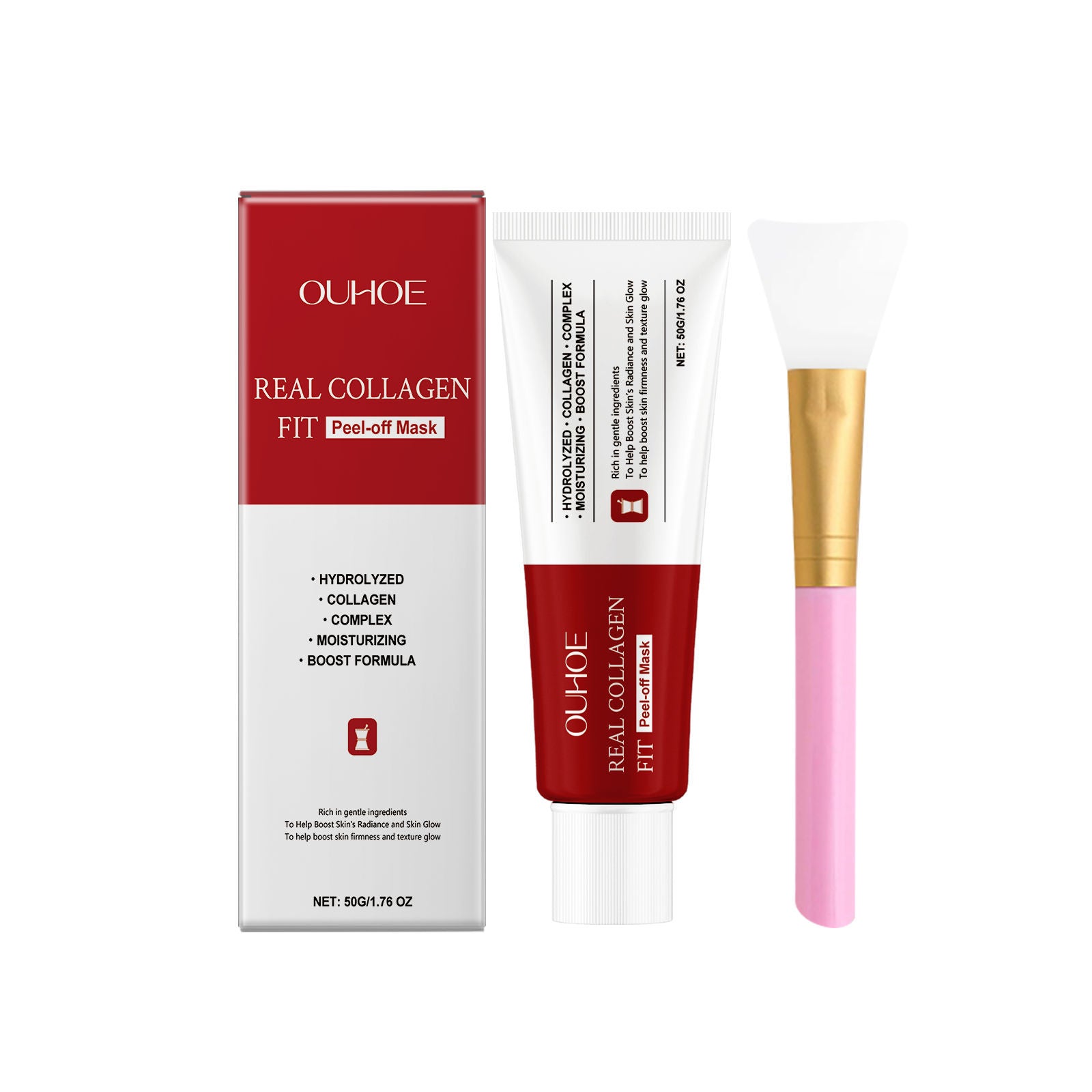 Collagen Peel Mask for Firming Skin, Anti-Aging, Deep Hydration, Natural Glow ,1 set