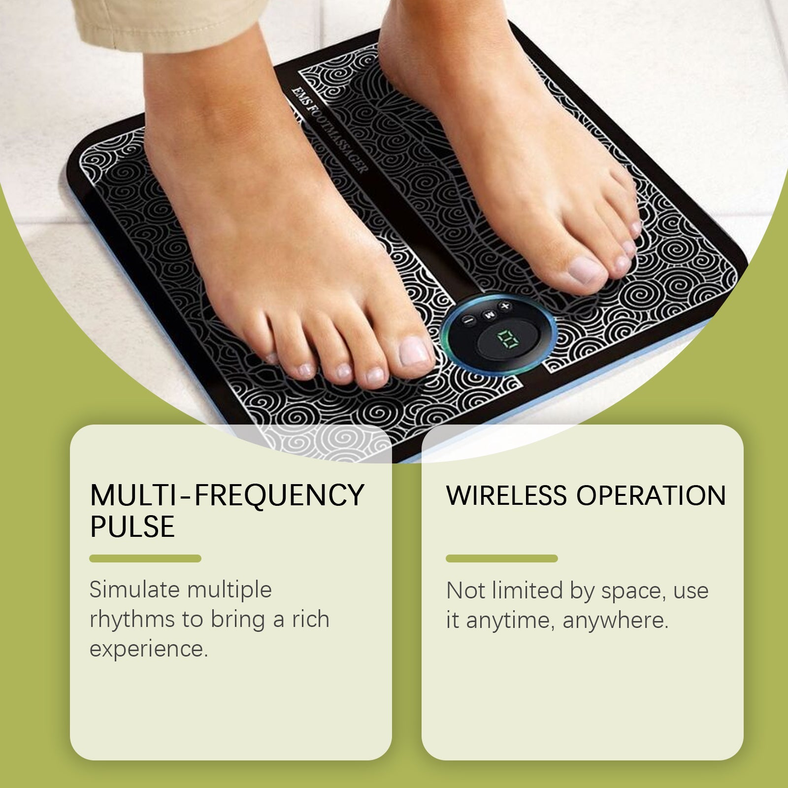 Revitalize Your Feet with EMS Foot Care Device, Portable, Easy to Use ,1pcs