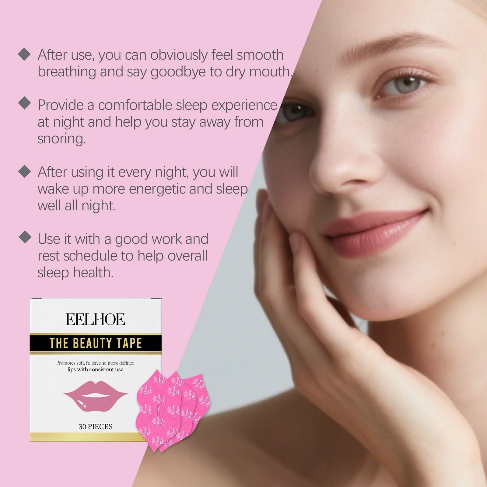 30pcs Lip Mask Patches with Hydrating and Nourishing Care
