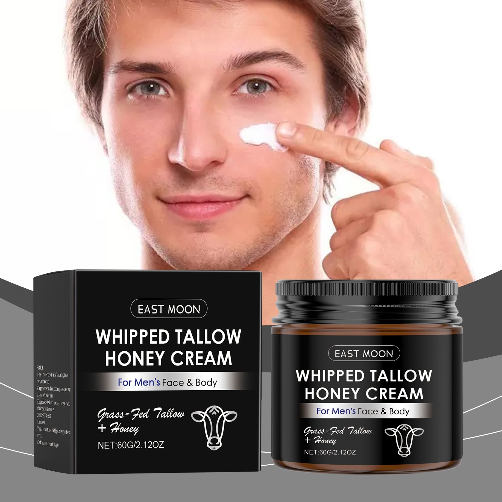 Butter Skin Moisturizer for Men, Hydrates, Protects, Boosts Elasticity, Soft, Radiant Skin ,60g
