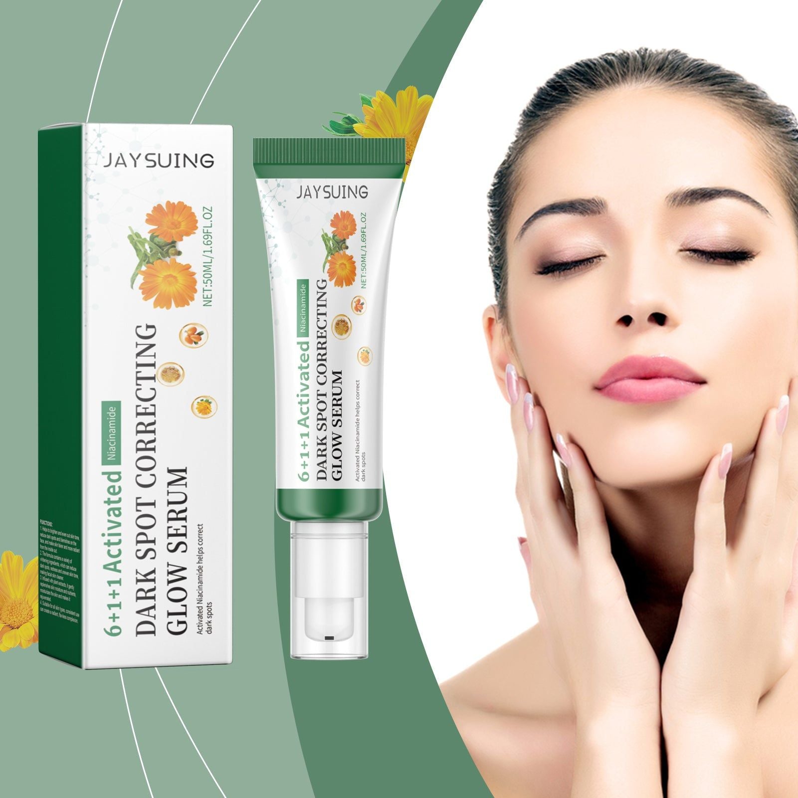 Brightening Serum for Facial Care, Hydrates, Brightens, and Evens Skin Tone ,50ml