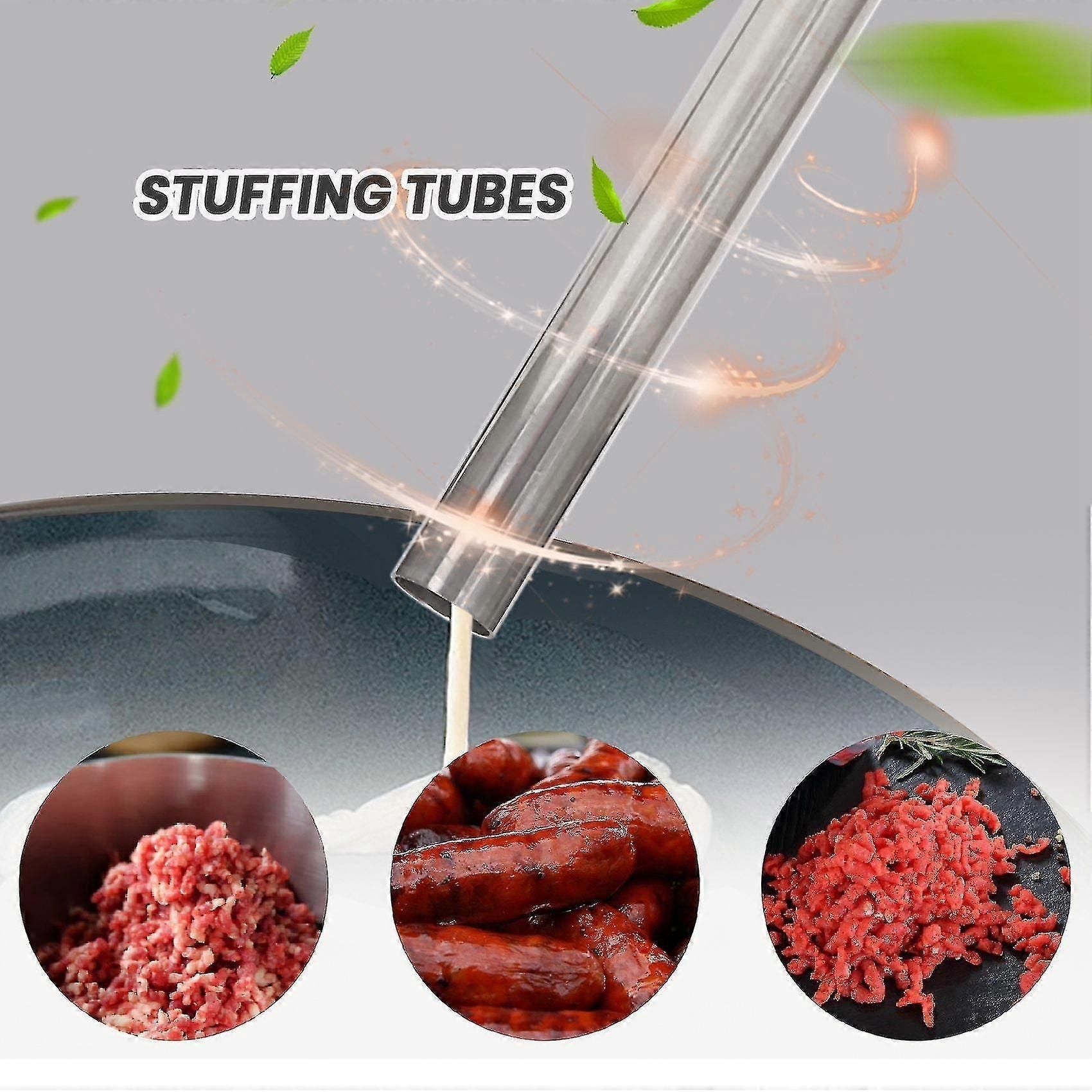 Stuffing Tubes,stainless Steel Funnels Attachment For Manual Sausage Stuffer, For Food Grinders