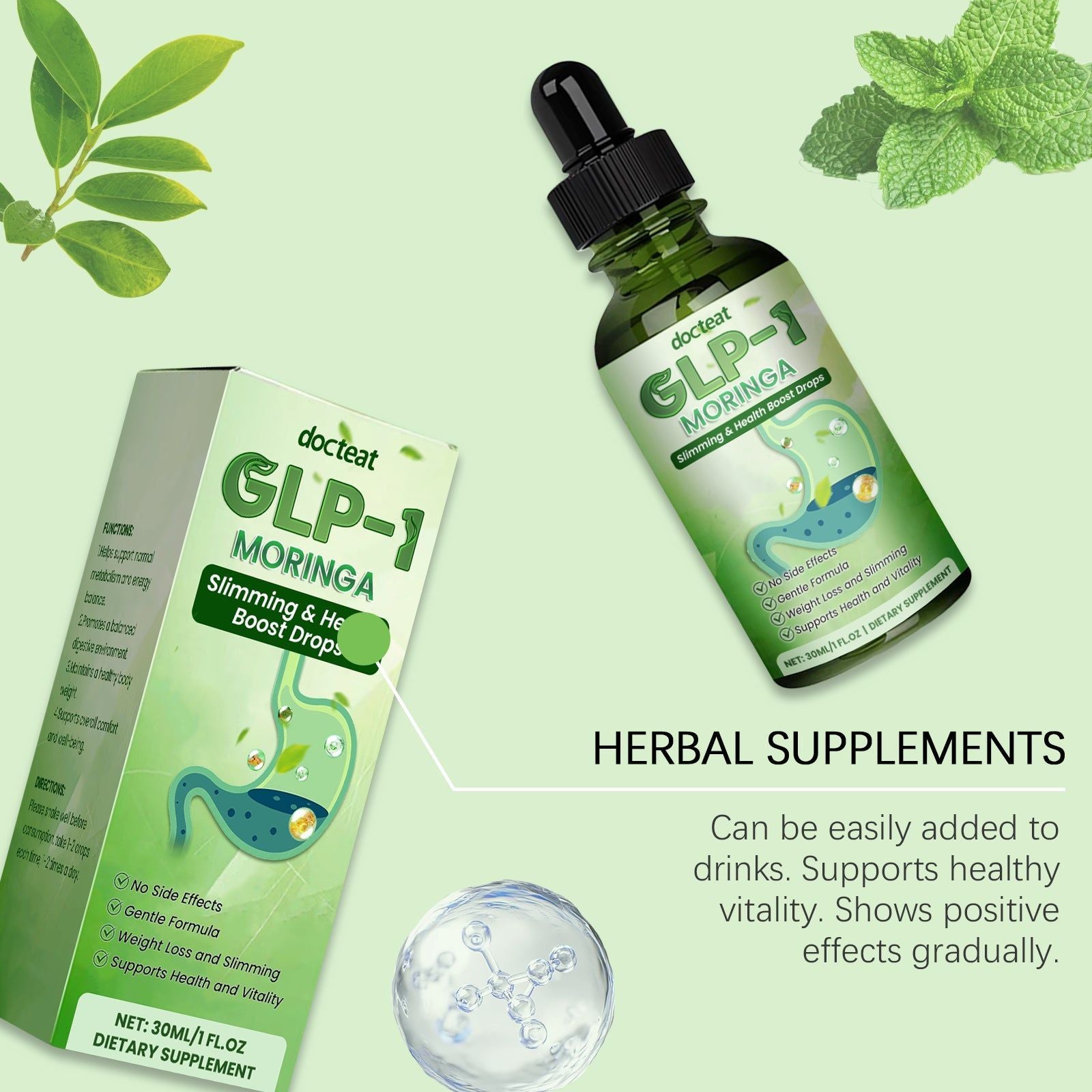 Boost Your Body Care, Intestinal Balance Drops for Digestive Health and Overeating Relief ,30ml