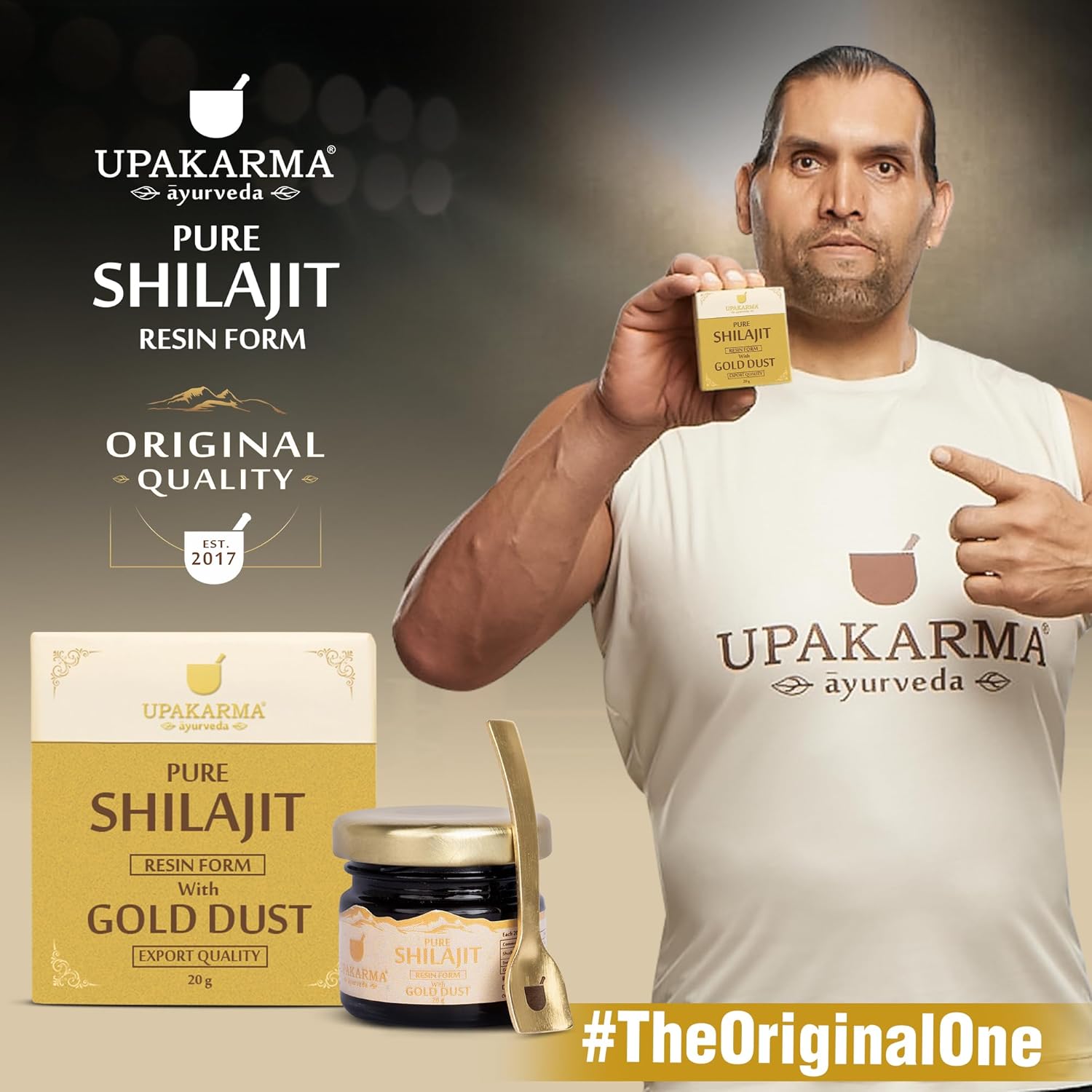 Upakarma Premium Ayurvedic Pure and Natural Shilajit Gold Dust Resin 20g