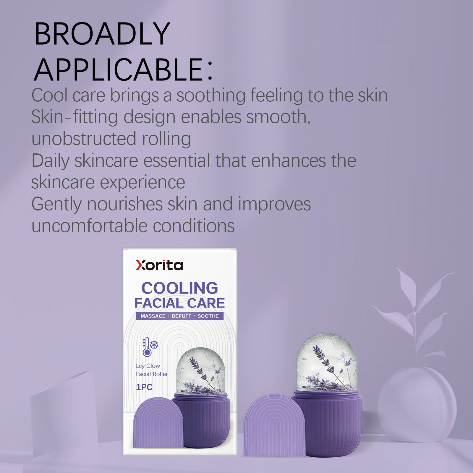 Cool Facial Roller for Skin Care, V-Face Contouring, Anti-Aging, Hydrating, Refreshing ,1pcs