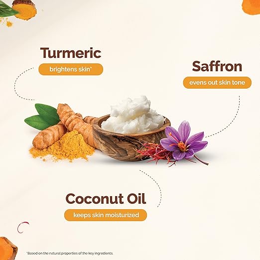 حليب تنظيف الوجه Mamaearth Ubtan، مع الكركم والزعفران لتنظيف لطيف – 100 مل