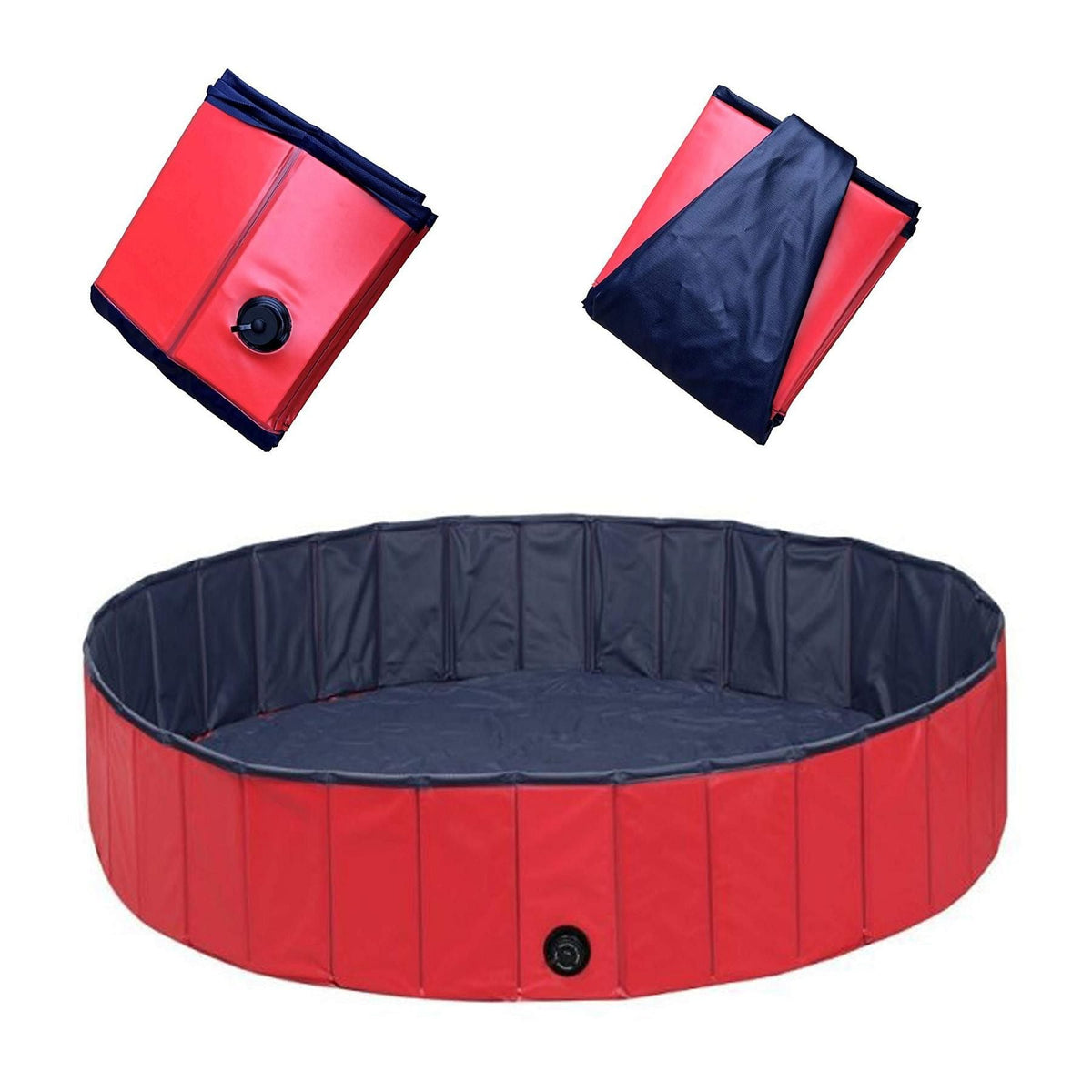 Fodable Dog Swimming Pool Pet Bathing Tub Kiddie Pool Leakproof Water Pool For Outdoor