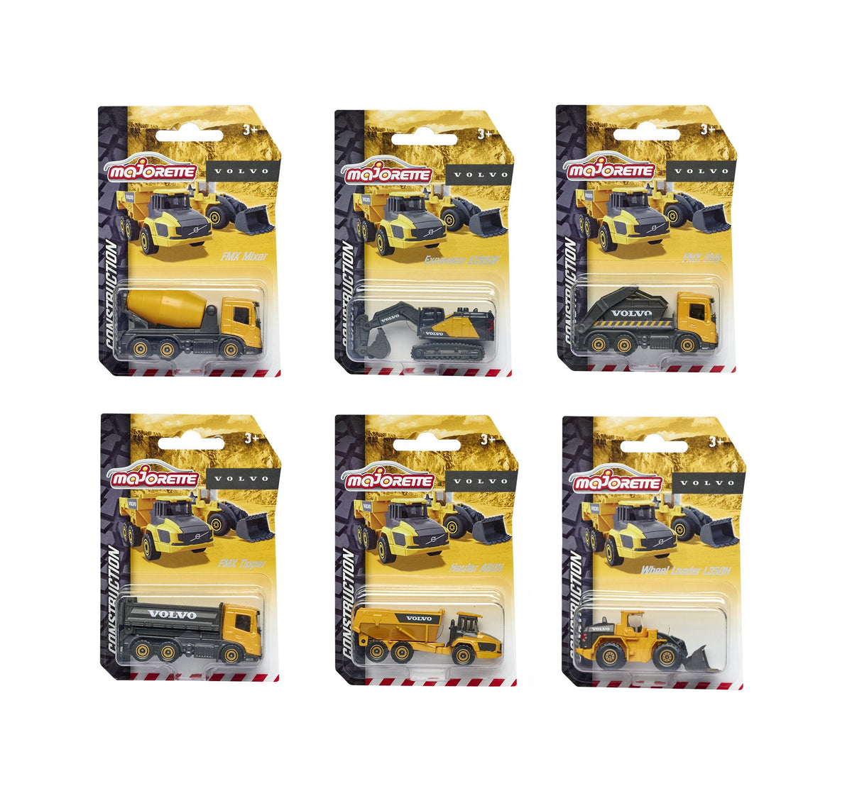 Majorette Volvo Construction Vehicle Die-Cast Toy — 1pc