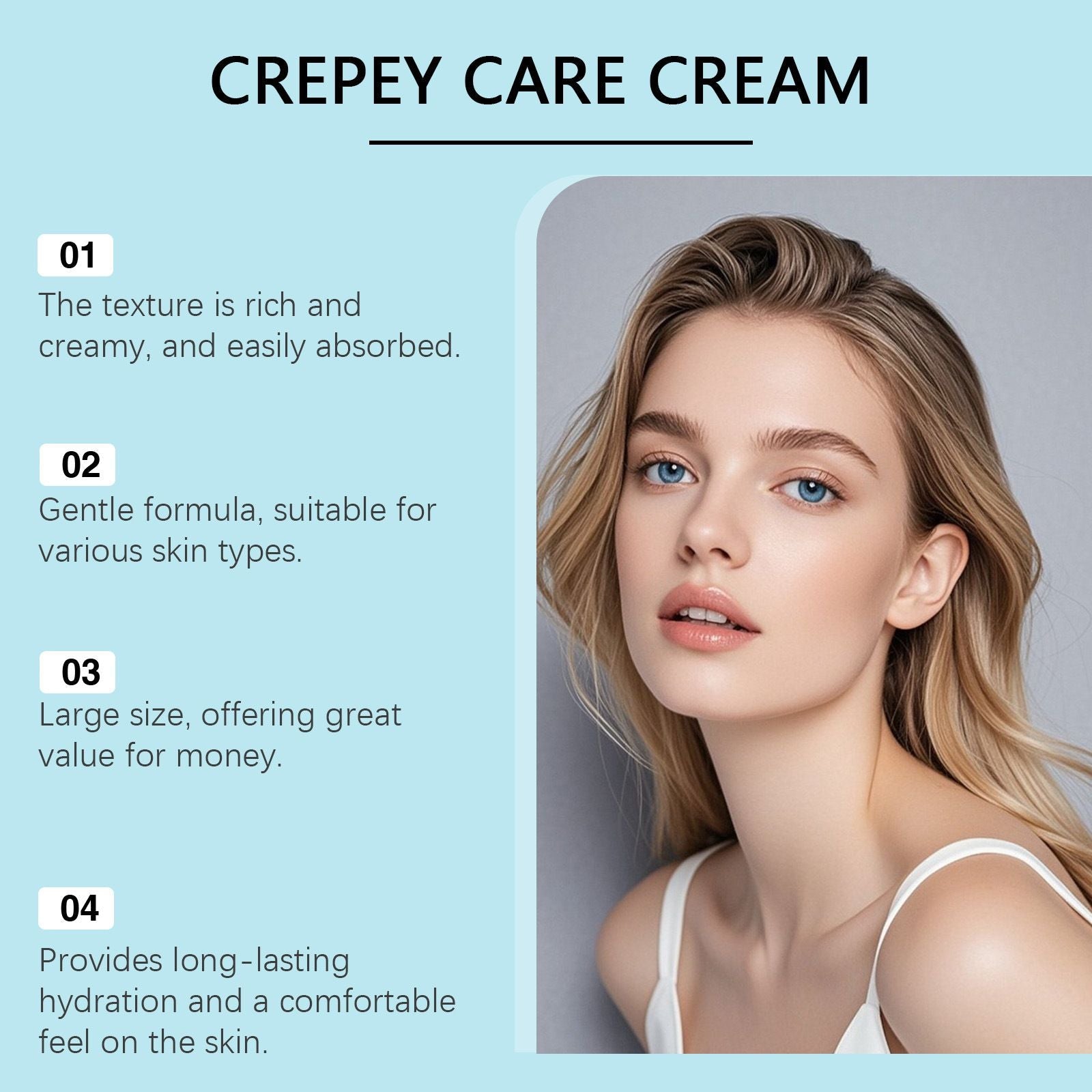 100g Face Moisturizer Cream with Nourishing and Smooth