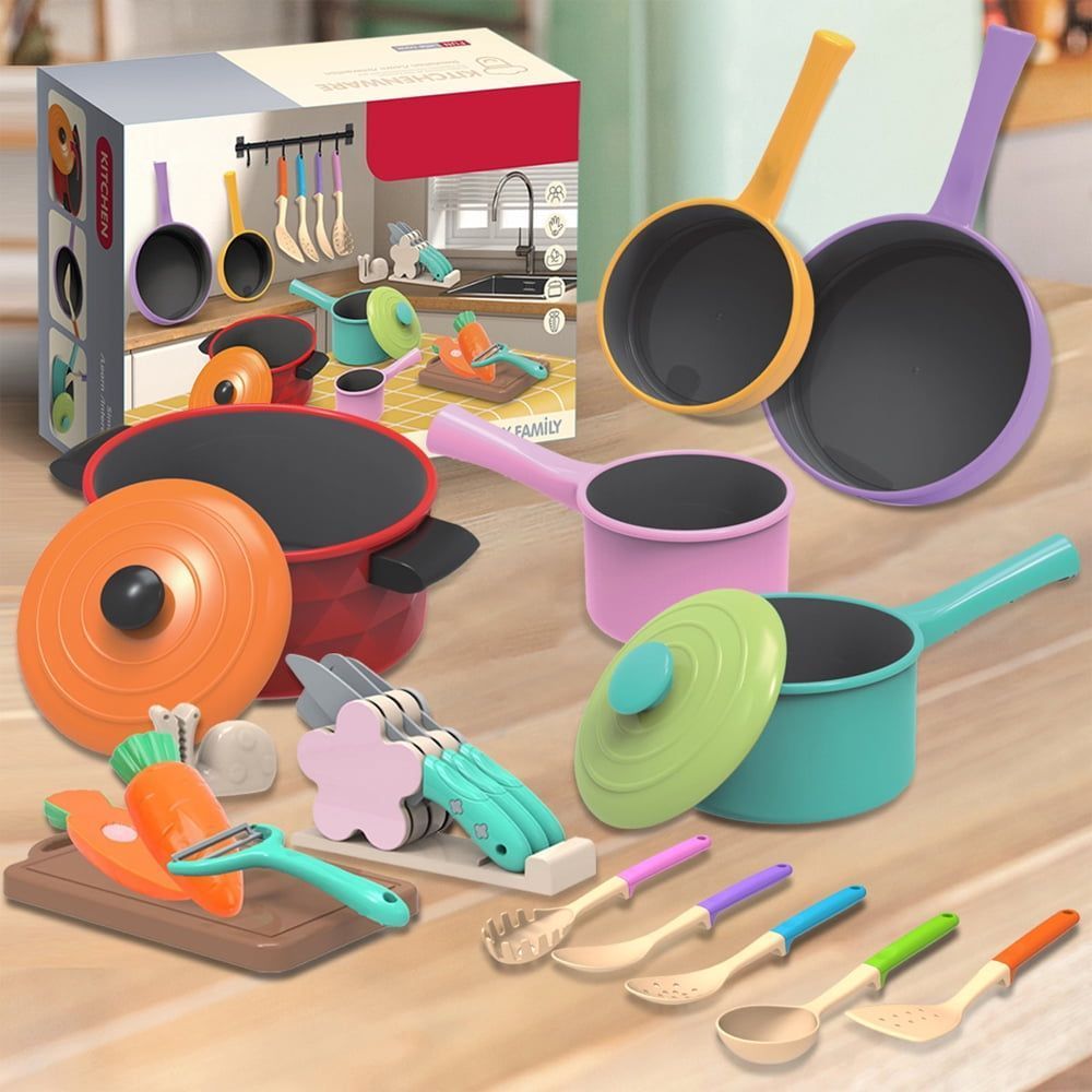 kids kitchen Toy Set Pretend Play Toys Birthday Christmas Gift for 2 3 4 Year Old Boys Girls