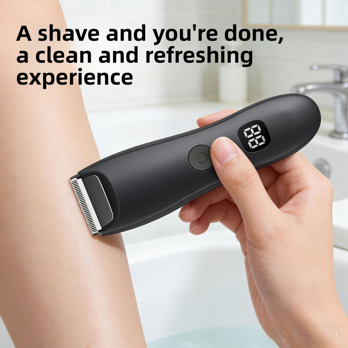 Waterproof Hair Clipper with 2 Combs