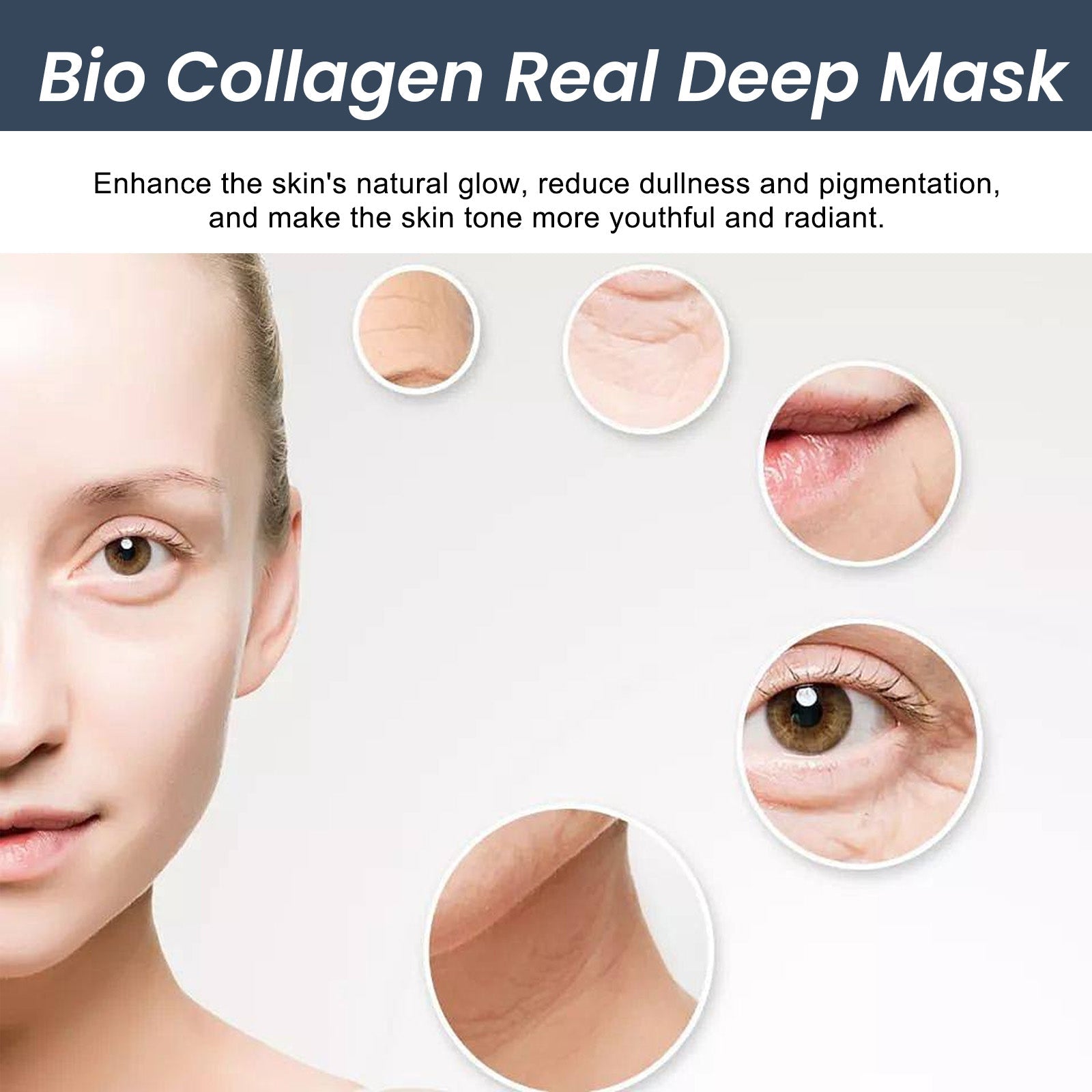 Collagen Firming Mask, Deep Hydrating Anti-Wrinkle, Youthful Glow ,1pcs