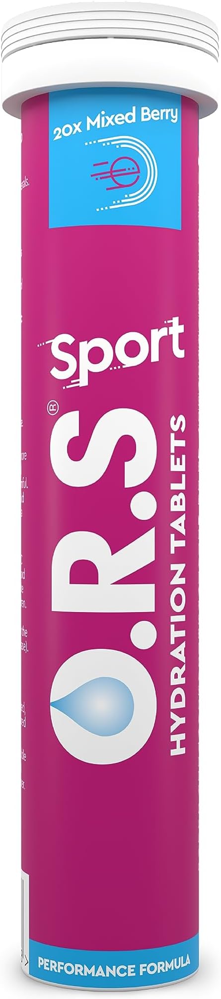 O.R.S Sport Hydration Tablets Natural Mixed Berry Flavour 20 Tablets