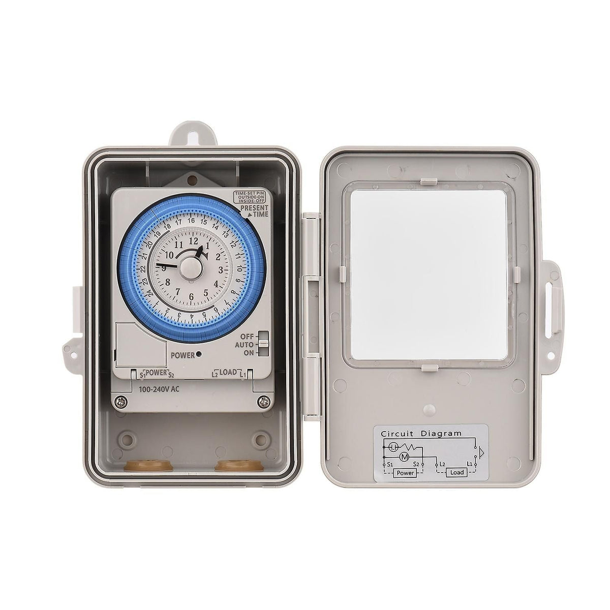 24H Mechanical Timer Switch IP53 Rated for Lights Fans and Equipment