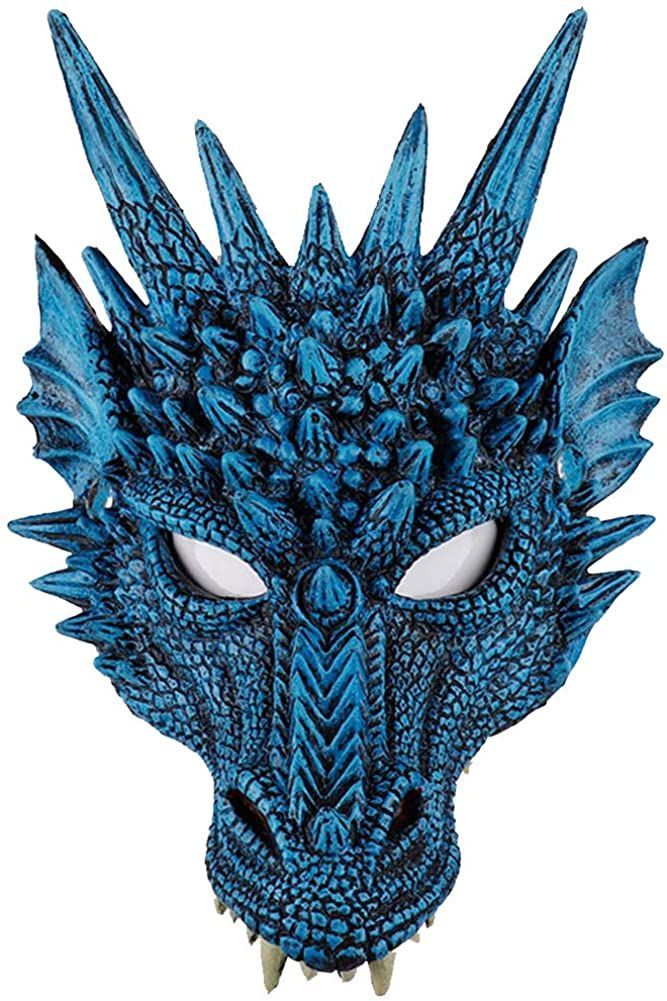 3D Dragon Mask Halloween Party Costume Cosplay for Adult Scary Animal Masks