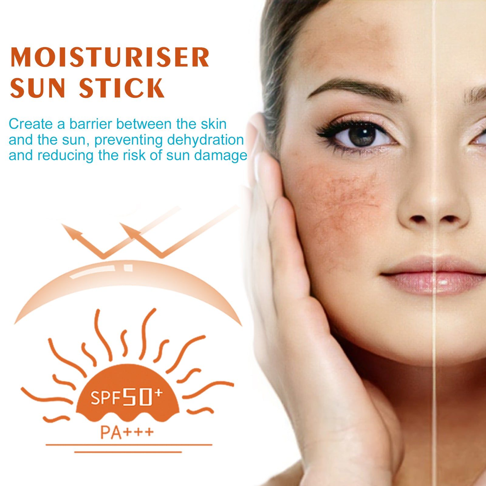 Body Insulation UV Stick, Waterproof SPF 50, Long-Lasting Moisturizer ,20g