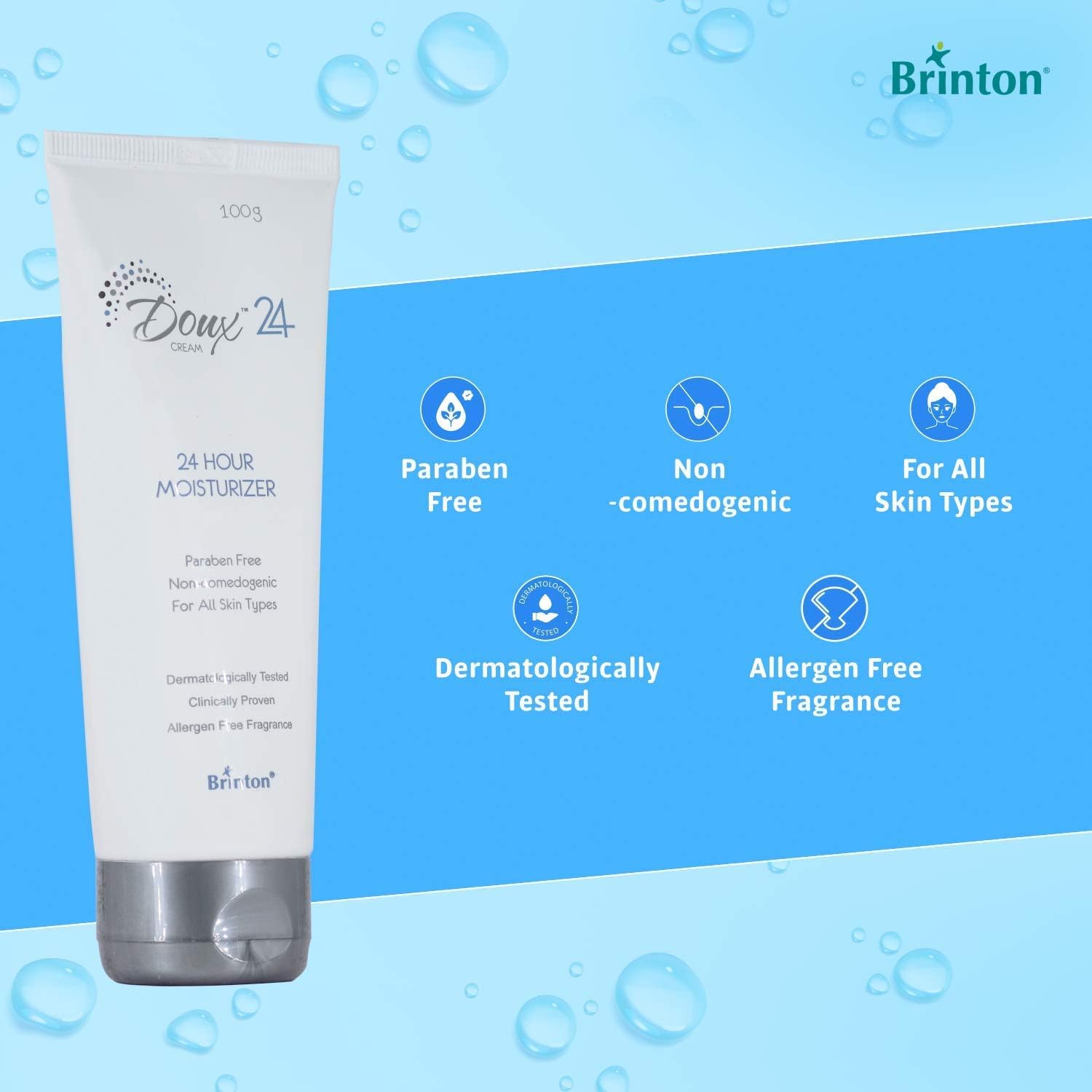 Brinton Doux 24 Hour Moisturizer Cream 100 g
