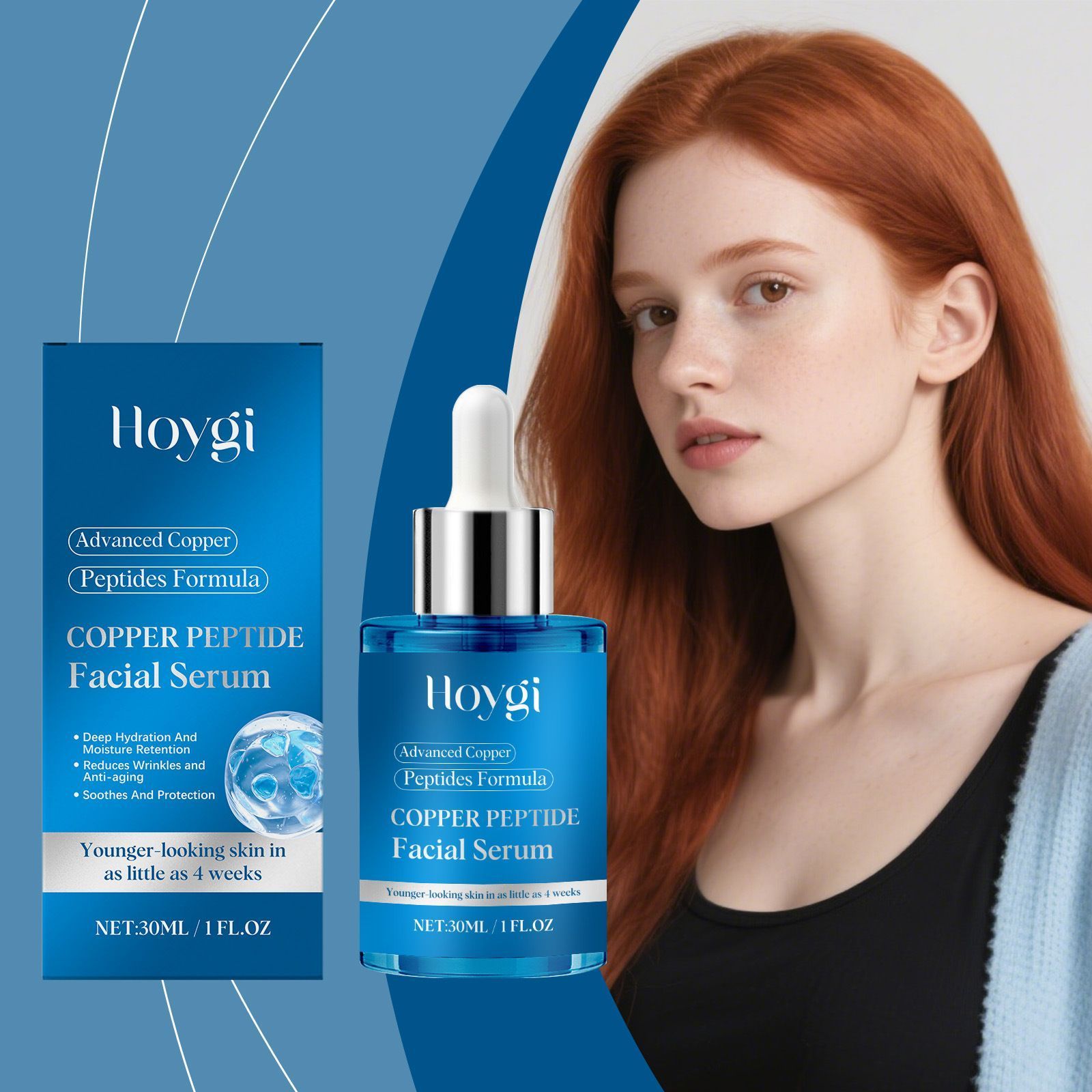 30ml Copper Peptide Serum with Anti Aging and Firming