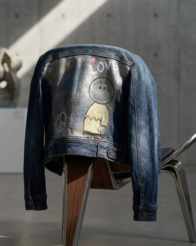 By Carmenzo peace and love jacket jeans