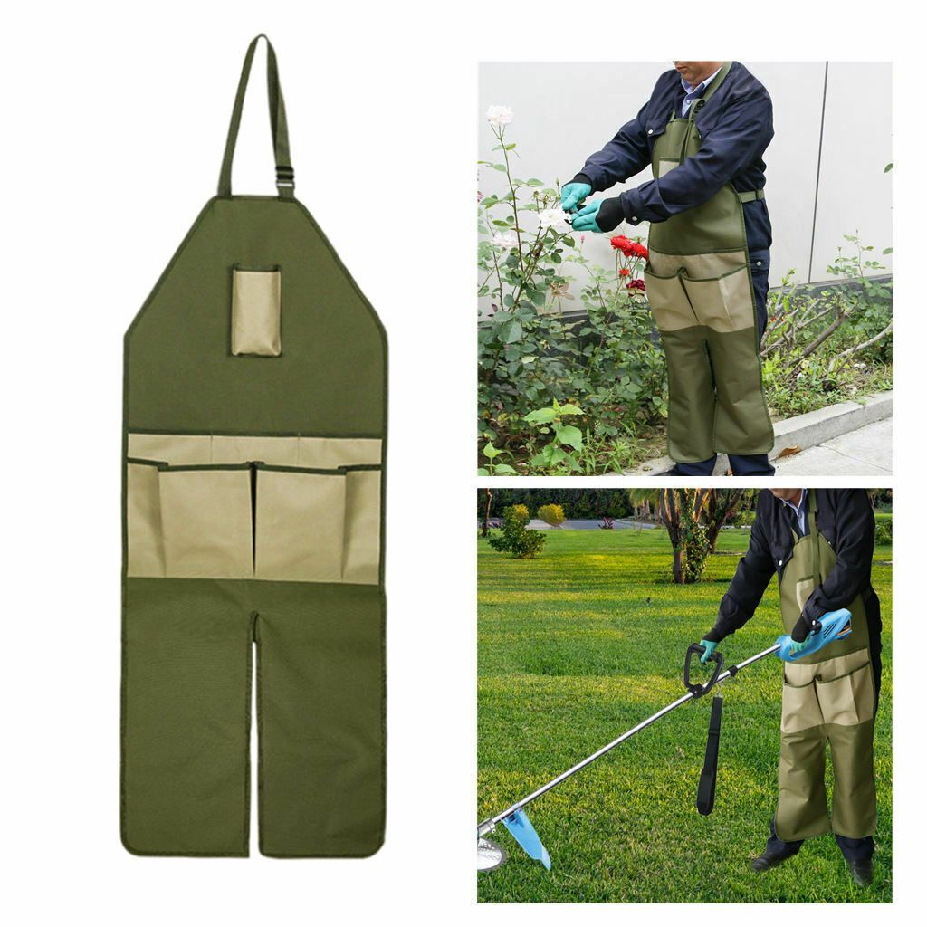 Gardening Apron Split Leg Anti Dirty Apron With Multi Tool Pockets For Orchard Garden