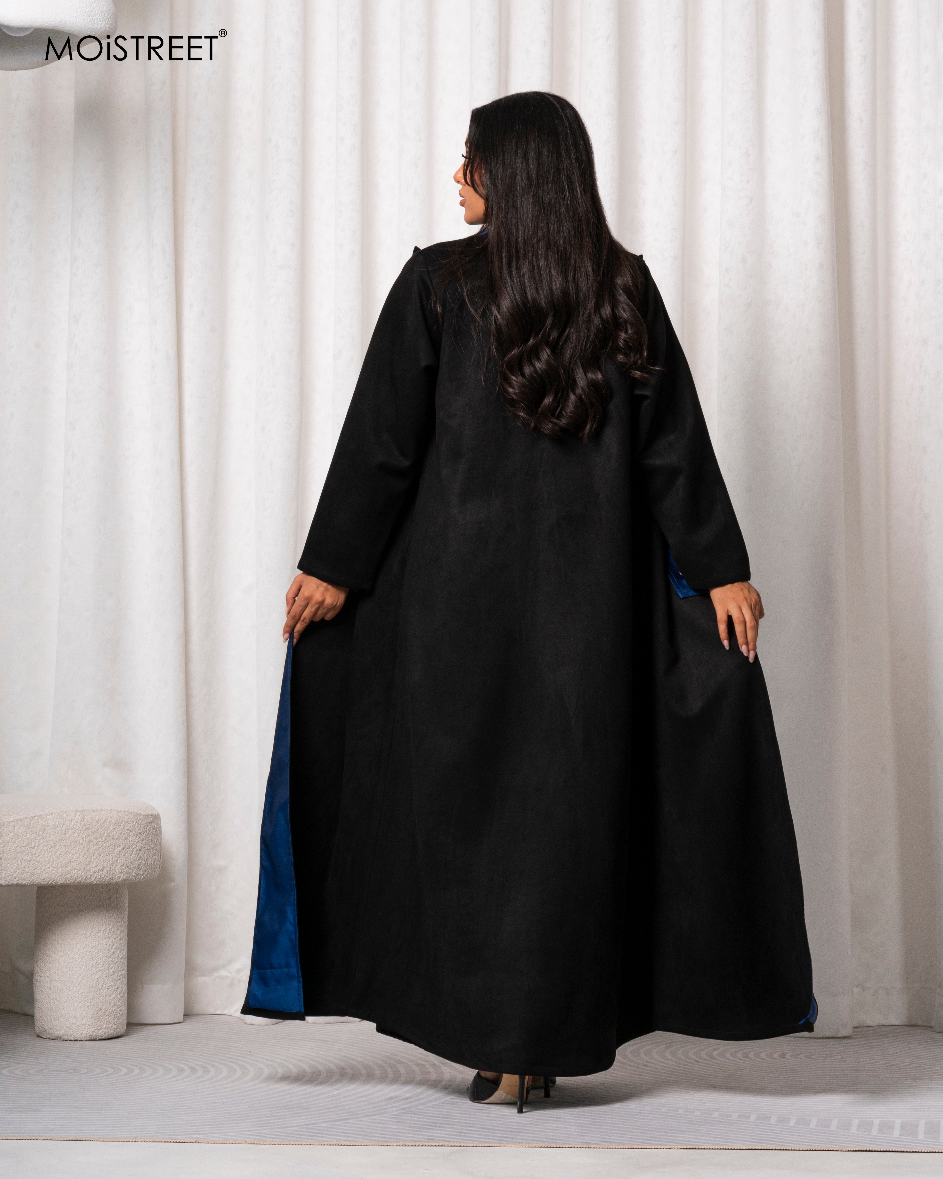 MOiSTREET Handmade Suede Shamua Abaya