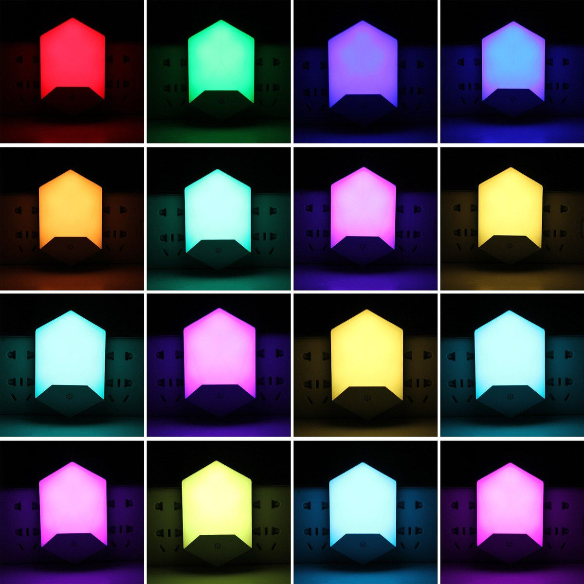 Led Night Light 16 Colors RGB Bedside Lamp With Remote Control For Bedroom Living Room