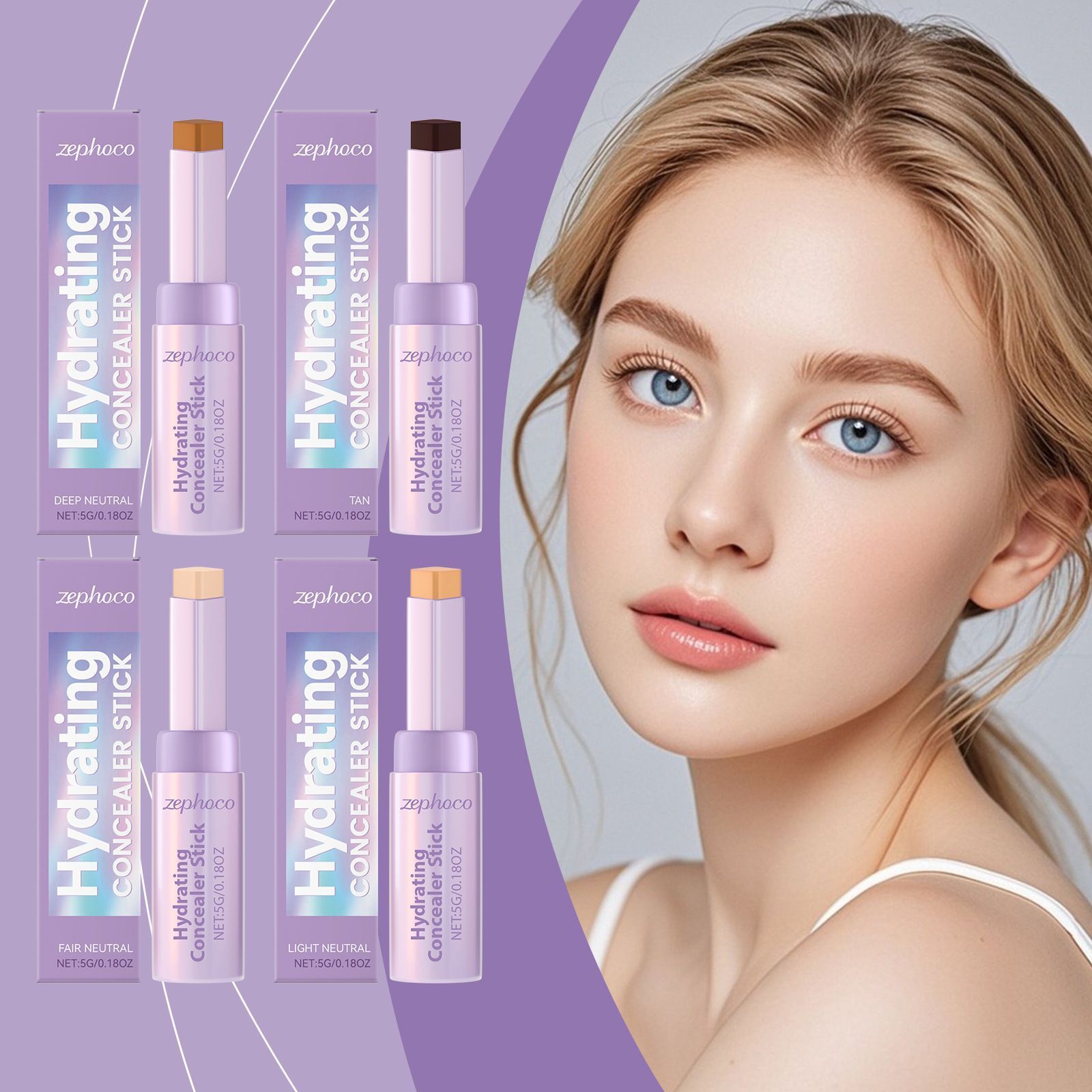 5g Contour Concealer Stick with Sculpting and Face Coverage