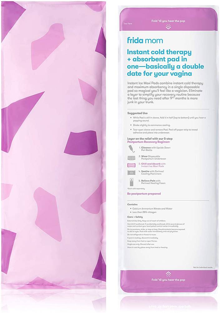 Frida Mom 2-in-1 Postpartum Ice Maxi Pads - Absorbent Perineal Cooling Pads