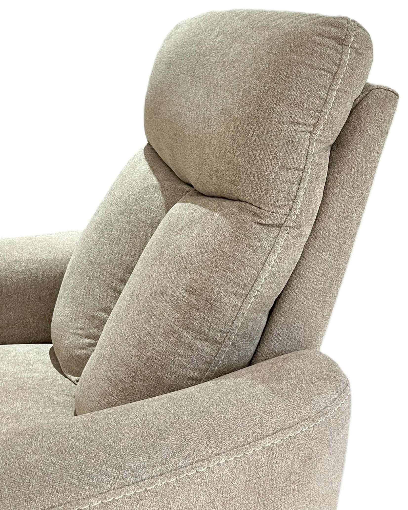 Plush Camel Upholstered Recliner Armchair #CR0381AF51D