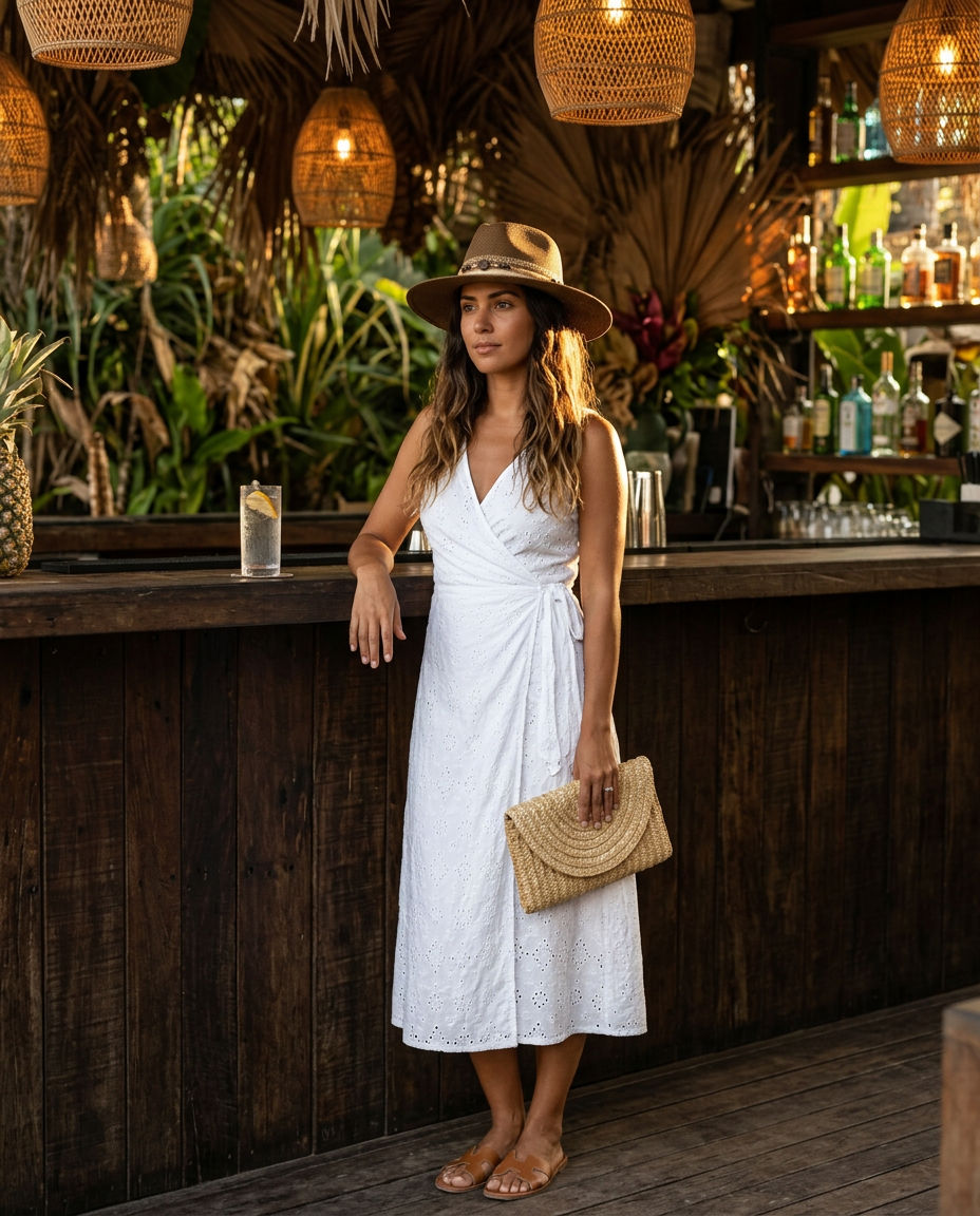 By Rita Raphael Brown Boho Straw Hat