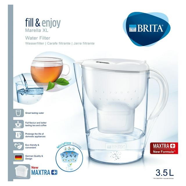 BRITA 1000822 ELEMARIS WHITE WATER FILTER JUG XL 3.5L