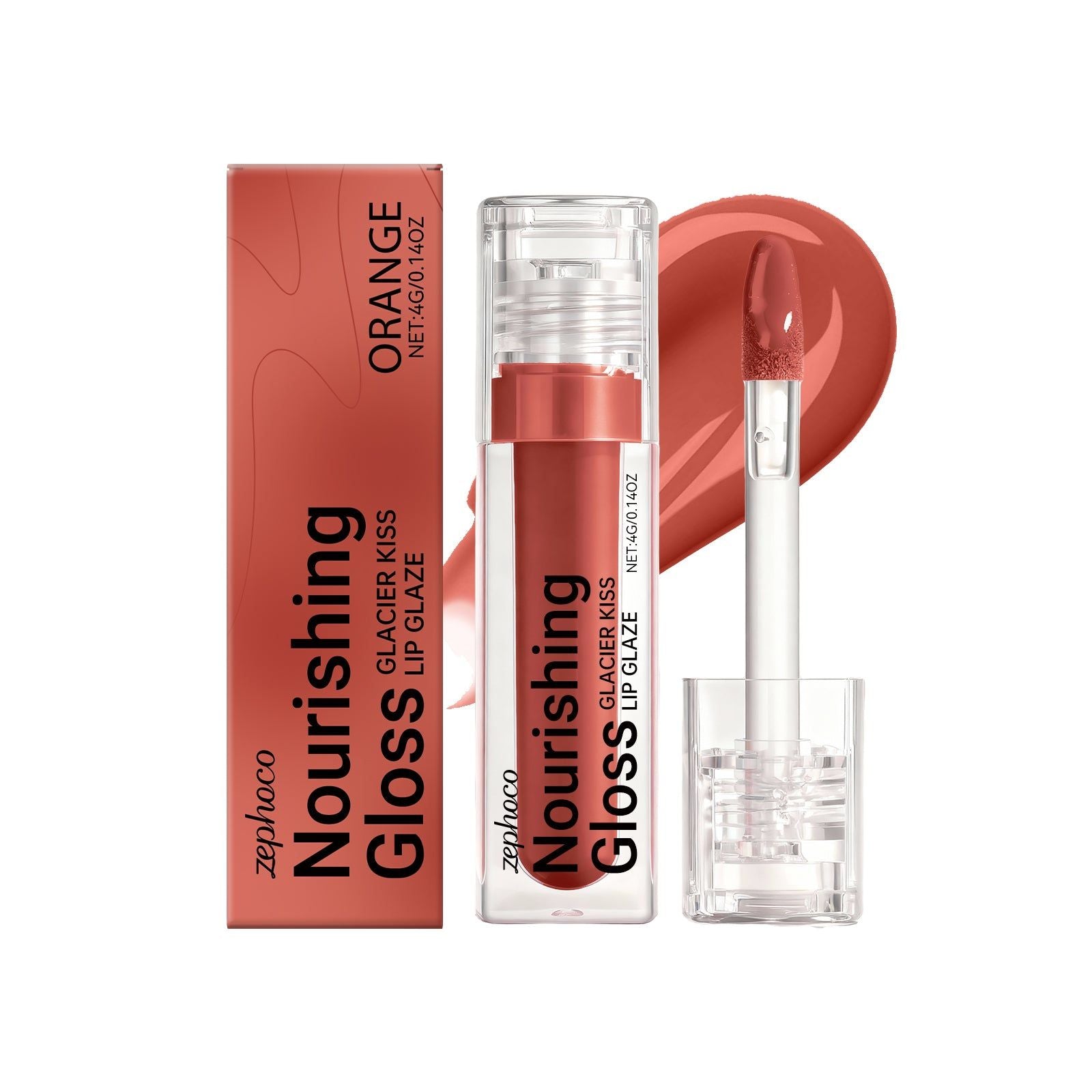 Natural Color Development Lip Gloss, Moisturizing, Plumping, Brightening ,4g