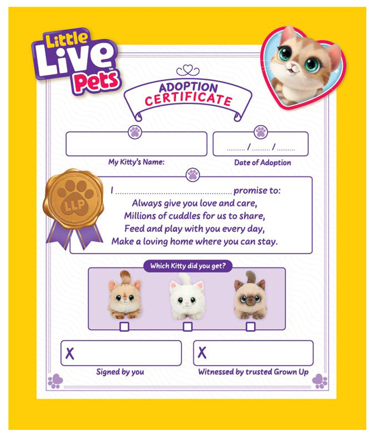 LLP MY PETS HOME S3 MINI SET- KITTY
