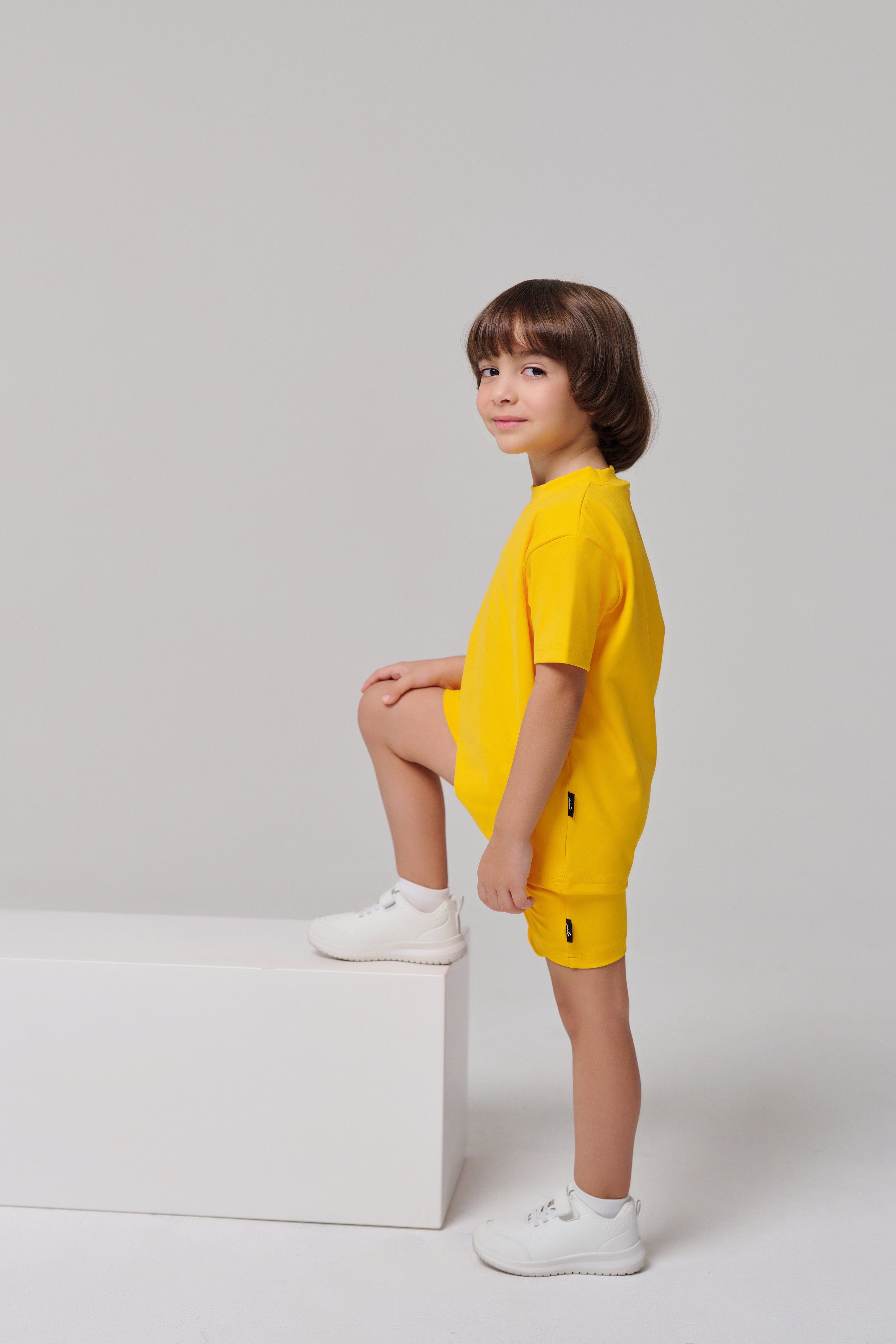 Regular Fit Kids Shorts - Bright Yellow