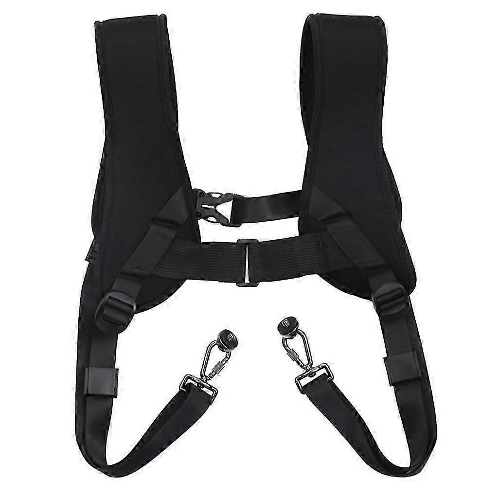 Nylon Double Camera Shoulder Harness Strap With Quick Release Plates