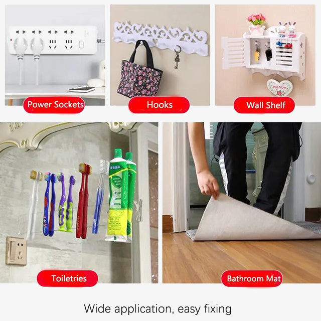 2-Meters Double Sided Transparent Tape - Strong Adhesive for Crafting, DIY, and Home Use