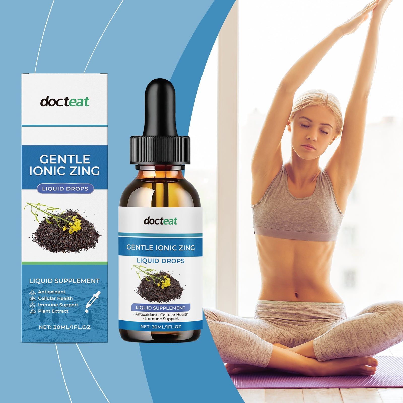 Boost Your Vitality with Zinc Drops, Daily Immune Support, Portable & Easy to Use ,30ml