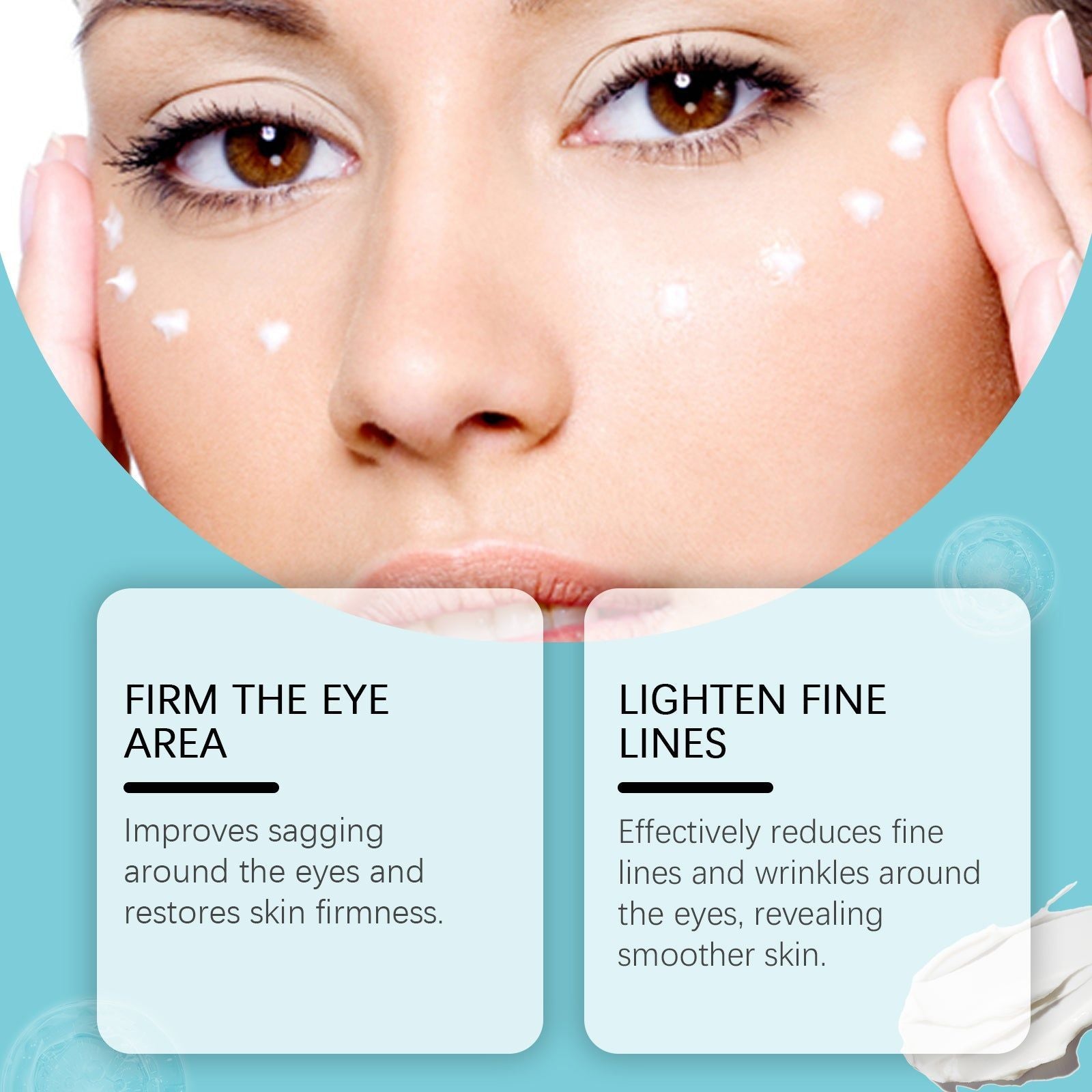 Brightening Eye Cream for Wrinkles, Firming, Collagen, Coffee Extract, Anti-Aging, Moisturizing, Eye Care ,30g